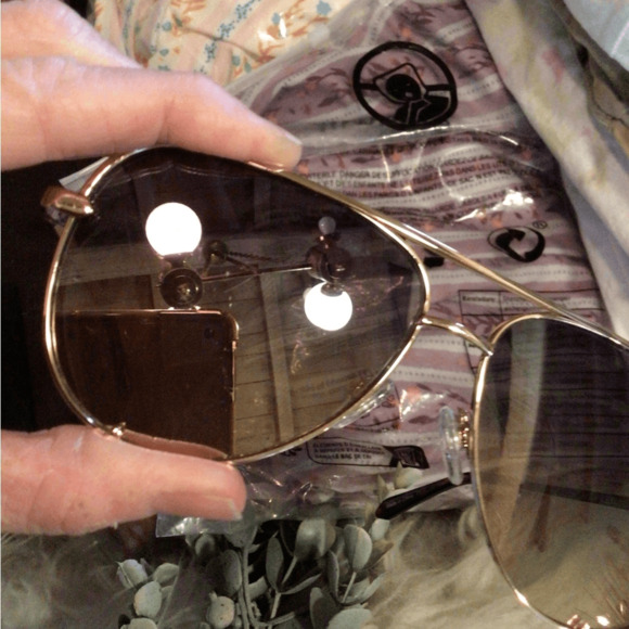 NEW ! Quay Australia Champagne Gold Aviator Sunglasses main image 6